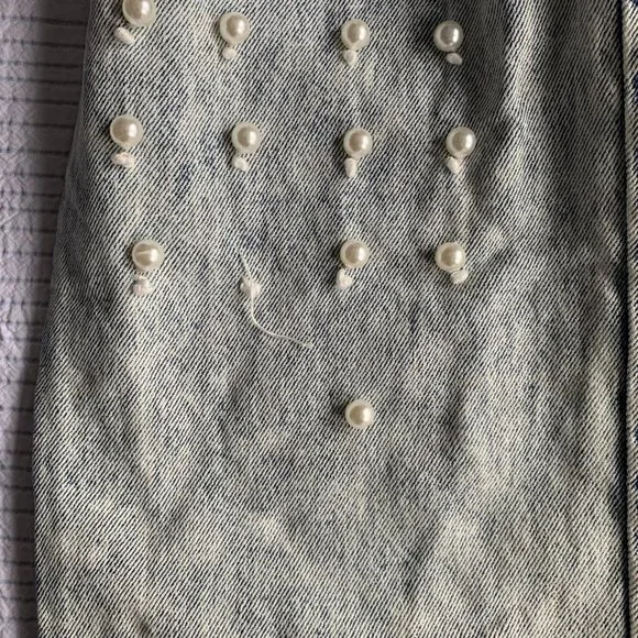 SEA Betty Pearl-Embellished Jeans - Picture 9 of 10